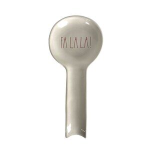 Rae Dunn Magenta Christmas "FA LA LA!" Spoon Rest Large Letters Farmhouse NEW